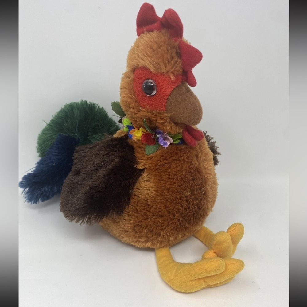 Hawaiian Souvenir Collectibles Passport Kahu Moa Nui 13' Plush Guardian Rooster - Picture 6 of 9